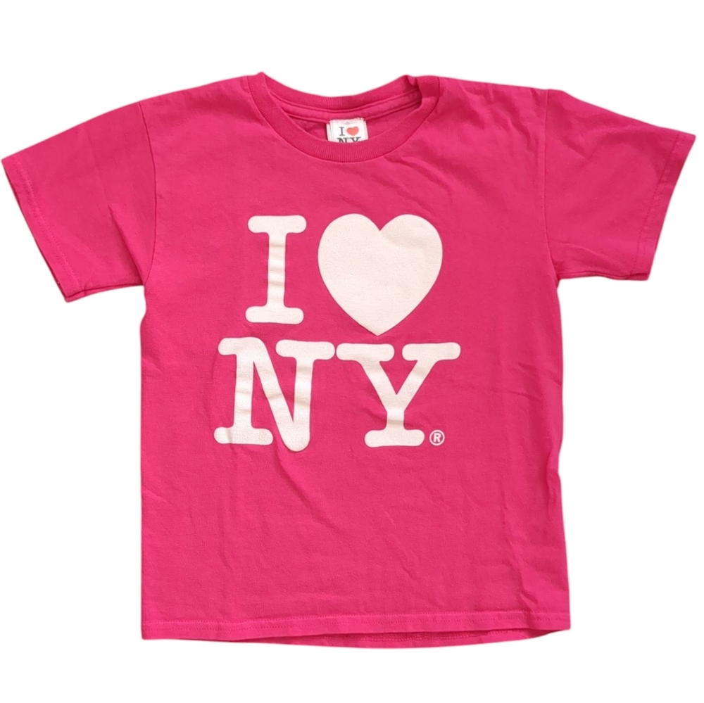 Girls Pink Small I♥️NY T-shirt (Size S)
